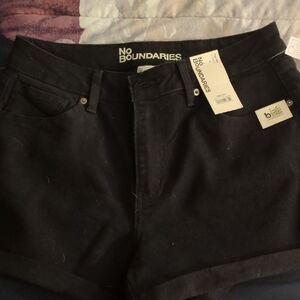 No Boundaries Dark Denim Shorts